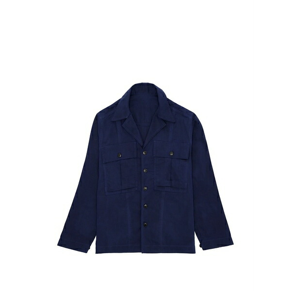 フォルテラ メンズ シャツ トップス Solomont pockets shirt Blue｜asty