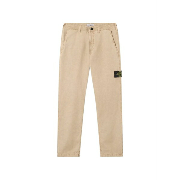 ストーンアイランド メンズ カジュアルパンツ ボトムス Compass-badge trousers Neutrals｜asty