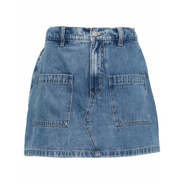 イズエ レディース カジュアルパンツ ボトムス Logo-patch denim shorts Blue|asty