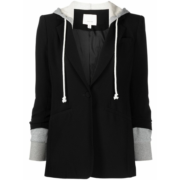 サンクアセプト レディース 上衣＆上衣 アウター Single-breasted drawstring blazer Black