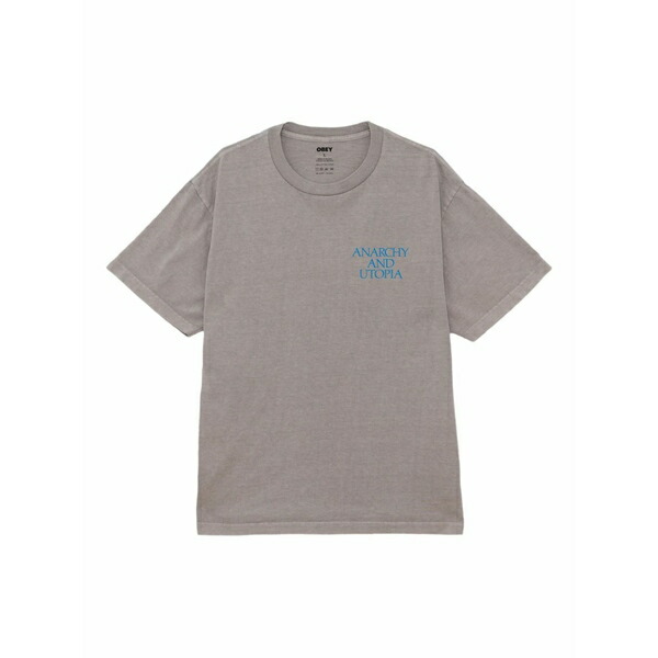 オベイ メンズ プルオーバー トップス Utopia t-shirt Grey