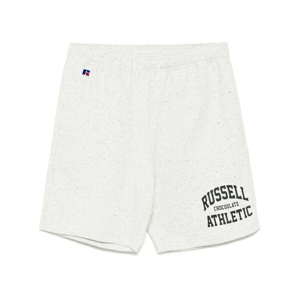 チョコレート メンズ カジュアルパンツ ボトムス Logo-print shorts Grey|asty