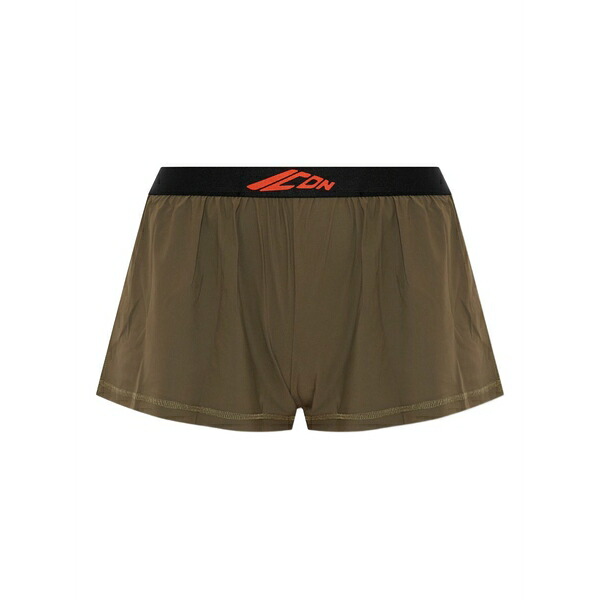 ディースクエアード レディース 心地好いズボン下 ボトムス Logo-print elastic-waist briefs Green