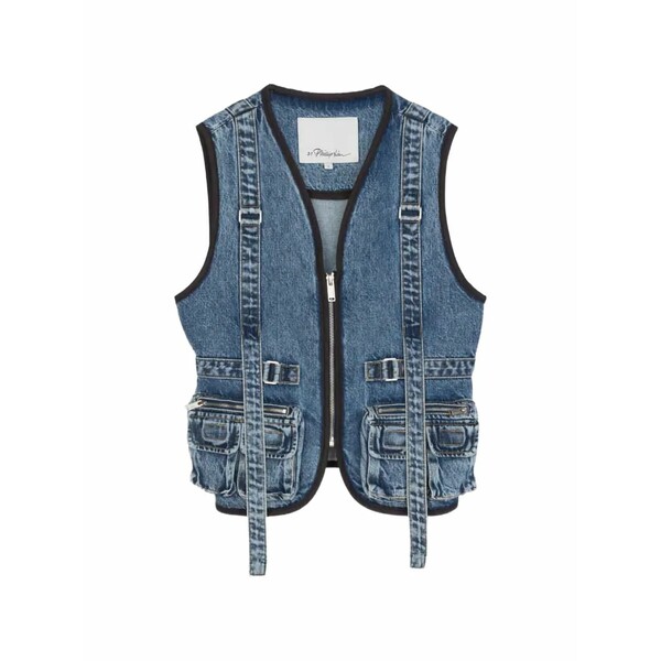 スリーワンフィリップリム レディース カットソー トップス Buckle pocket gilet Blue｜asty 104,390円