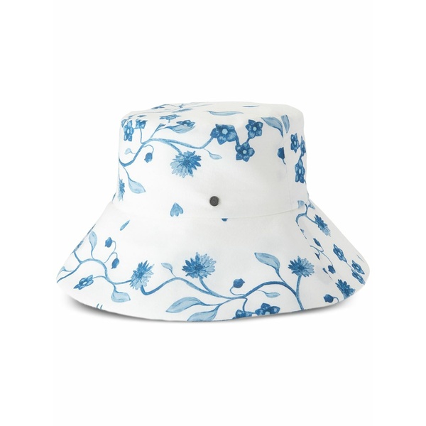 メゾンミッシェル  レディース かぶり笠 添え物 Charlotte floral-print bucket hat White