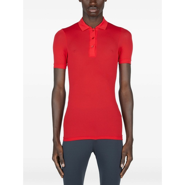 ラフ・シモンズ メンズ ポロシャツ トップス Buttoned polo shirt Red｜asty