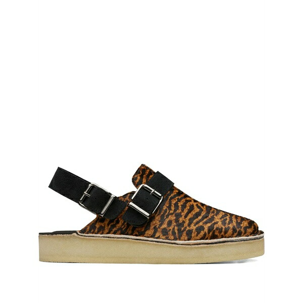 クラークス レディース サンダル シューズ Trek "tortoiseshell" mules Brown｜asty