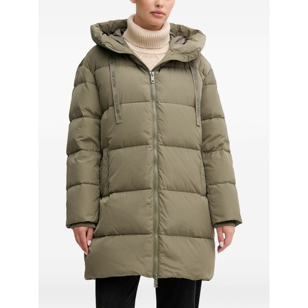 モス モッシュ レディース ジャケット&ブルゾン アウター Nova avon hooded puffer jacket Green|asty
