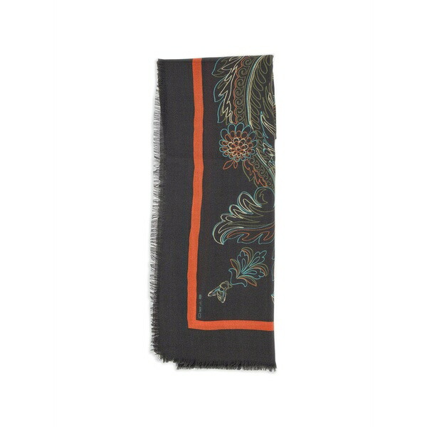 エトロ レディース えり巻き・袈裟・えり巻き 付属物 Floral-print scarf Brown