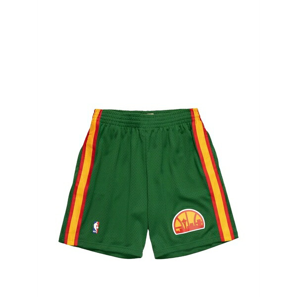 ミッチェル&ネス メンズ カジュアルパンツ ボトムス Nba reload 2.0 "1994 seattle supersonics" striped swingman shorts Green｜asty