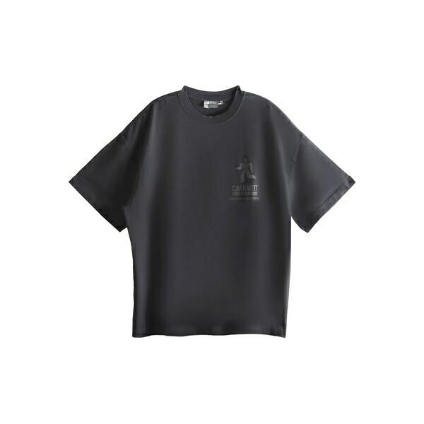 鉄道車両ハート型 メンズ プルオーバー トップス Logo-print t-shirt Grey