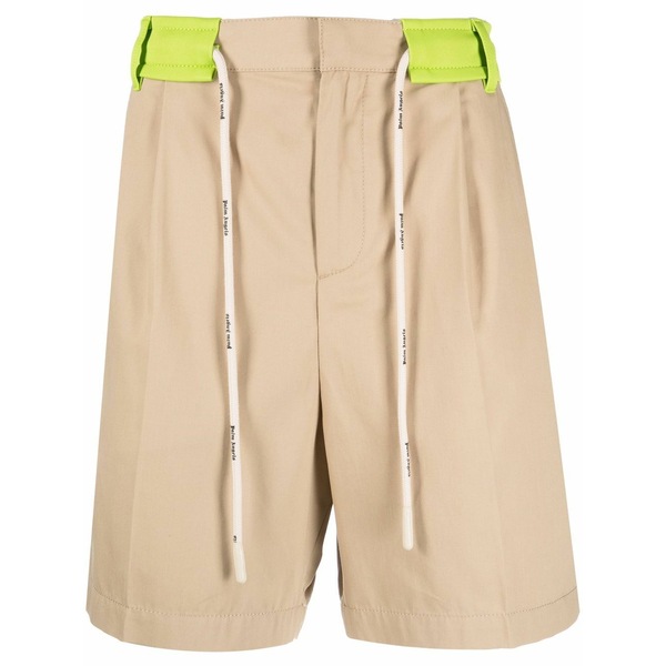 パーム・エンジェルス メンズ カジュアルパンツ ボトムス Drawstring tailored shorts Neutrals｜asty