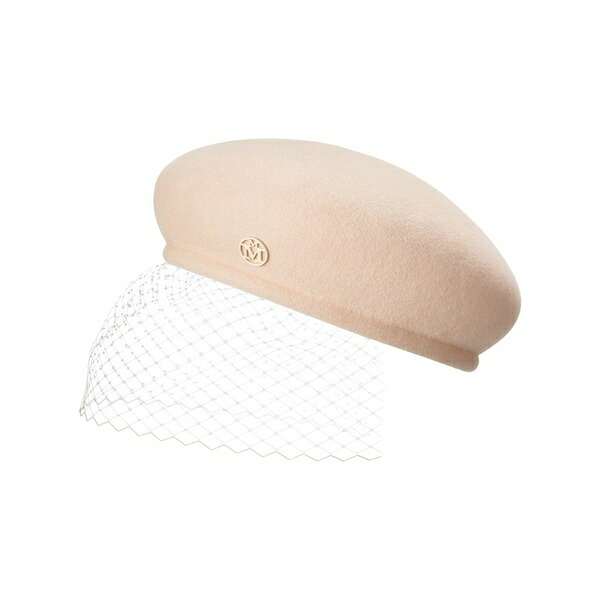 メゾンミッシェル  レディース 鳥打ち帽 付属物 New bonnie veil beret Neutrals