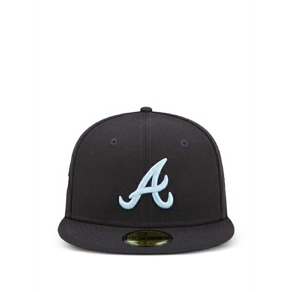 ニューエラ メンズ 帽子 アクセサリー Mlb atlanta braves cloud under 59fifty fitted cap Blue｜asty