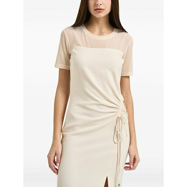 パトリツィア ペペ レディース ワンピース トップス Gathered split dress Neutrals｜asty