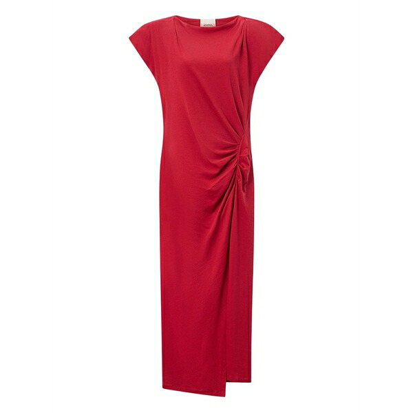 イザベル マラン レディース ワンピース トップス nadela draped slit maxi dress Red｜asty