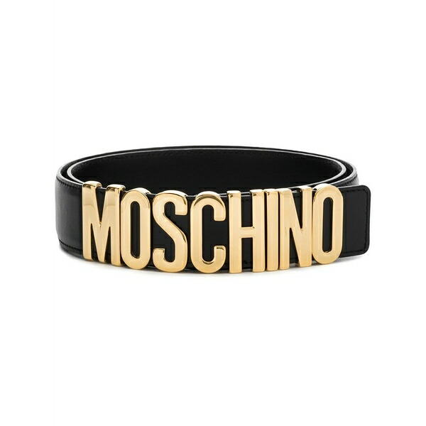 モスキーノ レディース 三尺帯 付属物 Logo-plaque belt Black