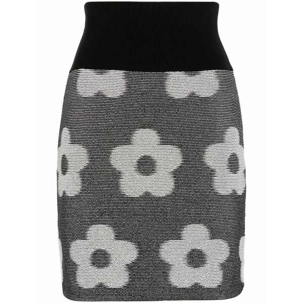 ケンゾー レディース スカート ボトムス Jacquard flower-motif skirt Black|asty