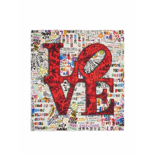 ファリエロ サルティ レディース えり巻き・袈裟・えり巻き 付属物 Big love printed scarf White