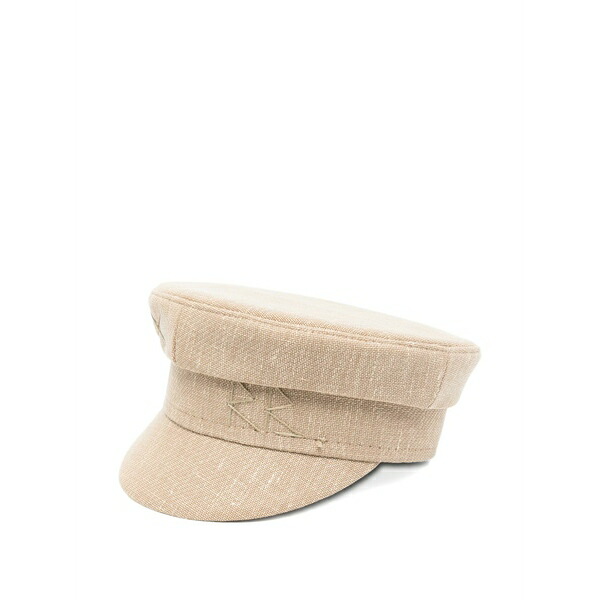 ラスランバジンスキー レディース 帽子 アクセサリー Logo-embroidered hat Neutrals｜asty