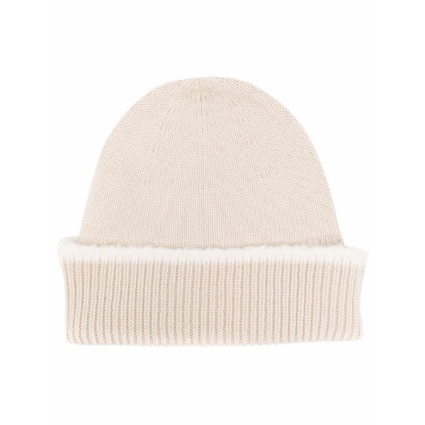 バリー レディース 鳥打ち帽 付属物 Cashmere ribbed beanie Neutrals