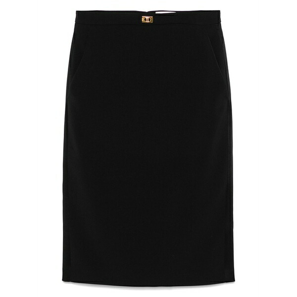 エリザベスフランキ レディース スカート ボトムス Crepe mini skirt Black