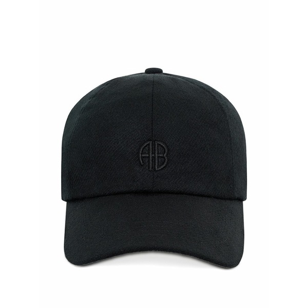 アニービン レディース かぶり笠 付属品 Jeremy logo baseball cap Black