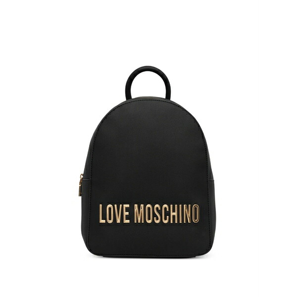 優しいこと モスキーノ レディース うしろ側風呂敷き包み・背嚢 御徒面子 Logo-plaque backpack Black