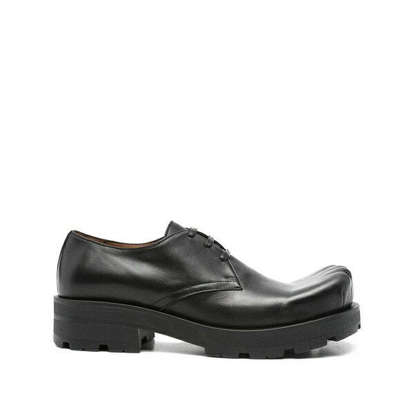プリンスチャールズ島・ジェフリー メンズ 御召しものシューズ シューズ 45粍 moggies leather derby shoes Black