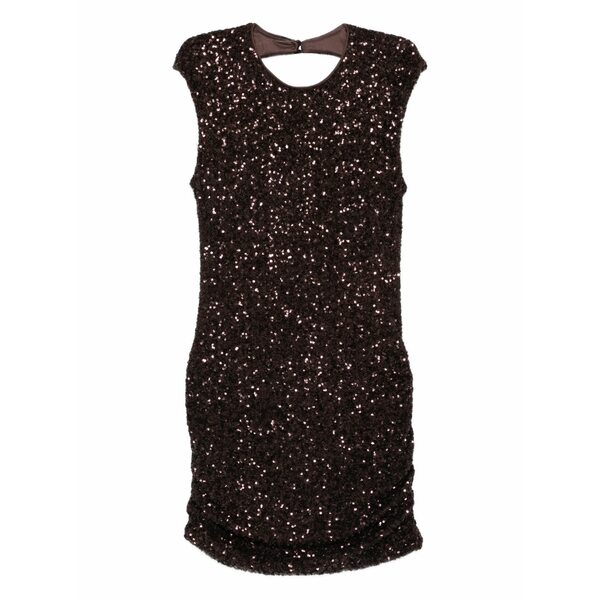アニエバイ レディース ワンピース トップス Sequinned cut-out mini dress Brown｜asty 28,258円
