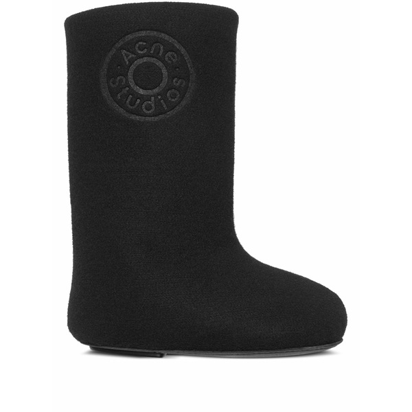アクネ ストゥディオズ レディース ブーツ シューズ Logo-detail felt boots Black｜asty 87,340円