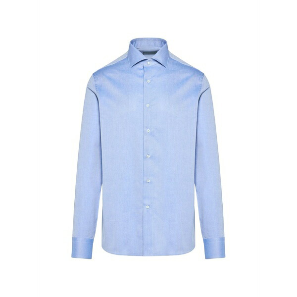カナーリ メンズ シャツ トップス Long-sleeve shirt Blue|asty