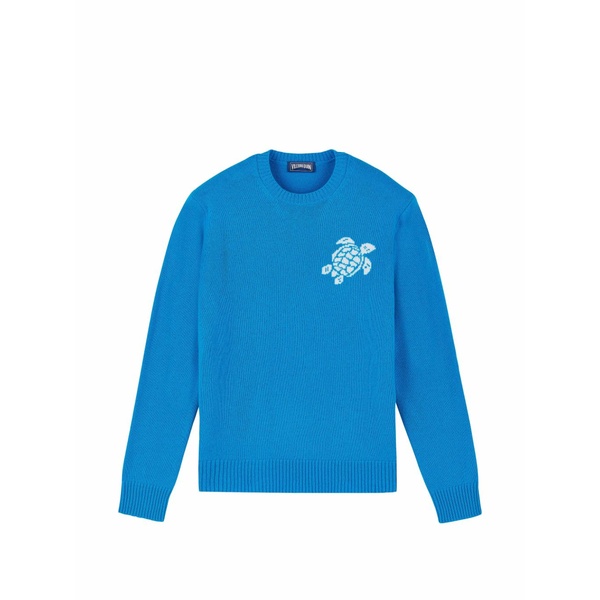 ヴィルブレクイン メンズ ニット&セーター アウター Turtle crew-neck sweater Blue|asty