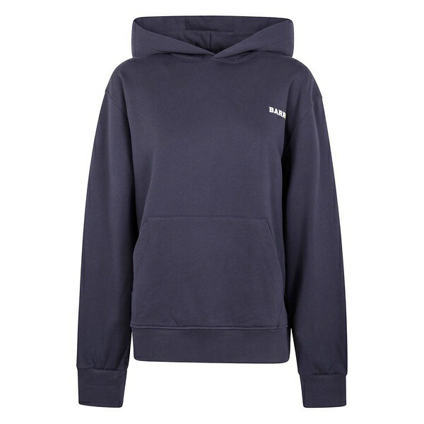 バロウ メンズ パーカー・スウェットシャツ アウター Basketball-print hoodie Blue｜asty