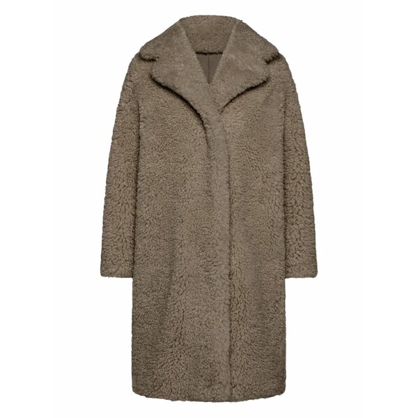 アールアールディ レディース コート アウター Faux-fur coat Brown｜asty