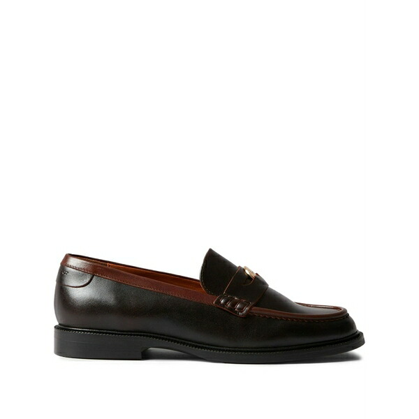 クローディピエルロ レディース スリッポン・ローファー シューズ Leather penny loafers Brown