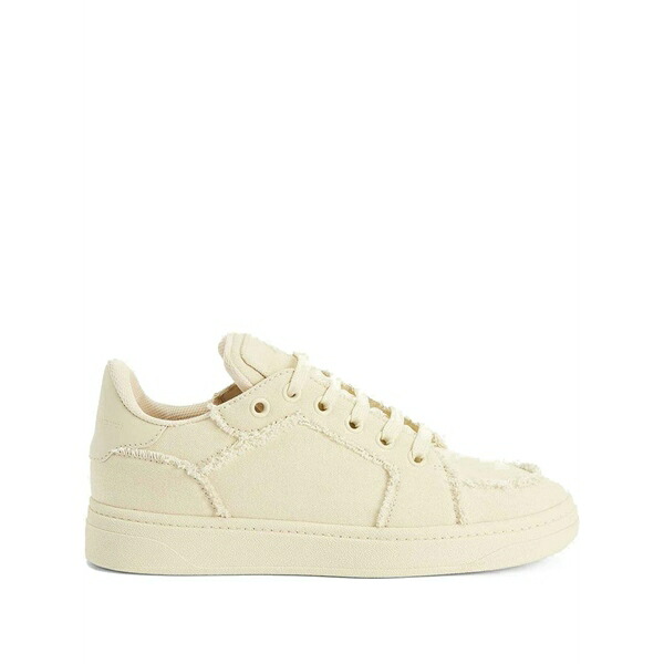 ジュゼッペザノッティ メンズ スニーカー シューズ Gz94 frayed-detail lace-up low-top sneakers Neutrals