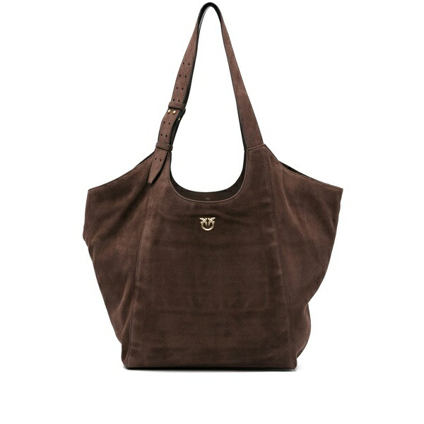 ピンコ レディース ショルダーバッグ 御徒面子 Buckle detail shoulder bag Brown