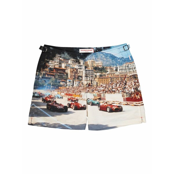 オールバー ブラウン メンズ カジュアルパンツ ボトムス Start your engine swim shorts Blue｜asty