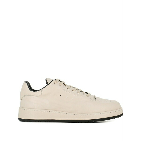 オフィチーネ クリエイティブ メンズ スニーカー シューズ Lace-up leather sneakers Neutrals|asty