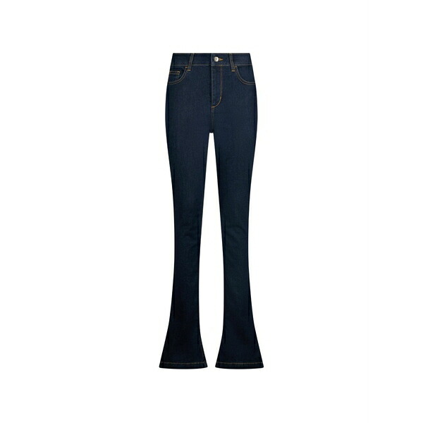 リュージョー レディース デニムパンツ ボトムス High-rise zipped jeans Blue｜asty