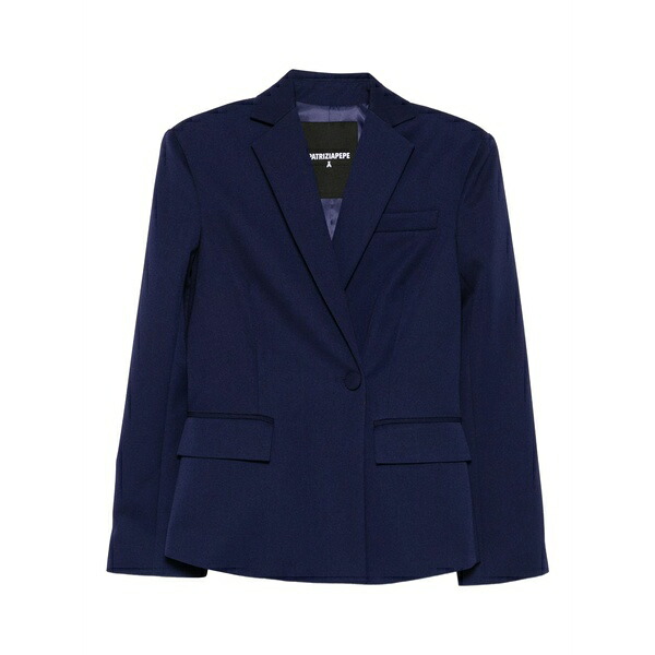 パトリツィア ペペ レディース ジャケット＆ブルゾン アウター Button blazer Blue｜asty