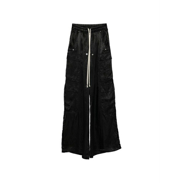 リックオウエンス レディース カジュアルパンツ ボトムス Cargobelas drawstring trousers Black|asty