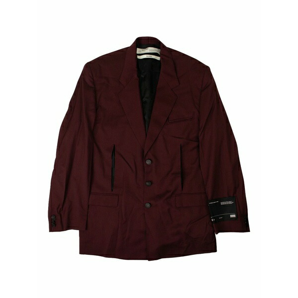オフホワイト メンズ ジャケット&ブルゾン アウター Single-breasted blazer Purple|asty