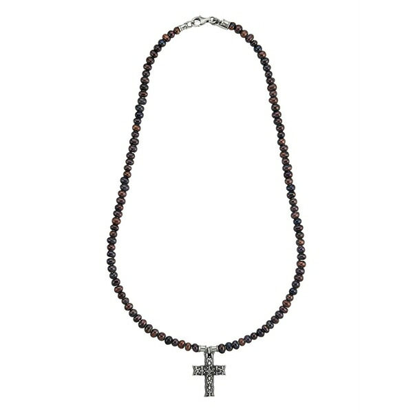 エマニュエレ ビコッキ メンズ 首飾り・チョー鉄道車両 佩び物 Notre-dame cross-pendant necklace Silver