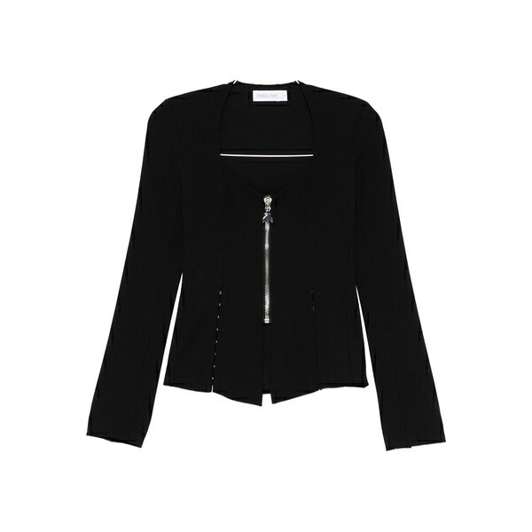 パトリツィア ペペ レディース ジャケット＆ブルゾン アウター Zip-up blazer Black｜asty