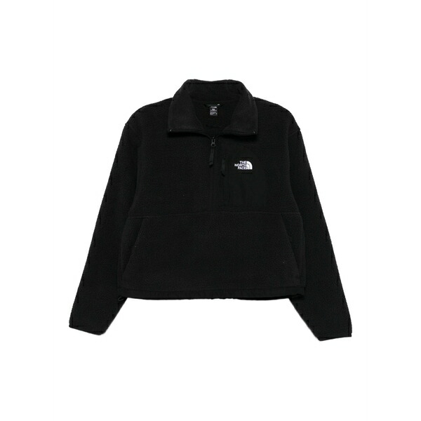 ノースフェイス レディース ニット&セーター アウター Zip-up logo sweatshirt Black｜asty