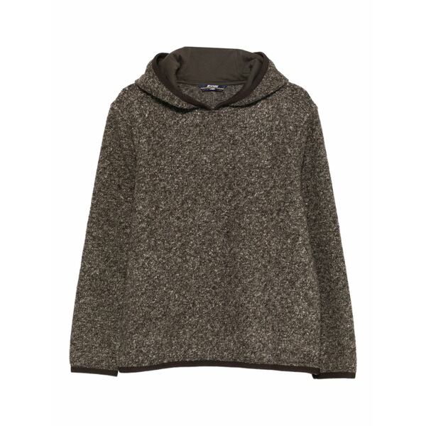 ケイウェイ メンズ パーカー・スウェットシャツ アウター Trim-detail hoodie Green