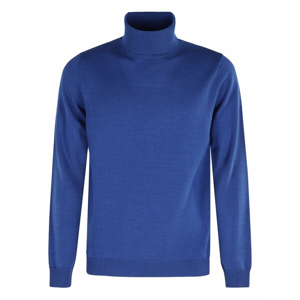 ロベルトコリーナ メンズ ニット&セーター アウター Turtleneck ribbed sweater Blue｜asty