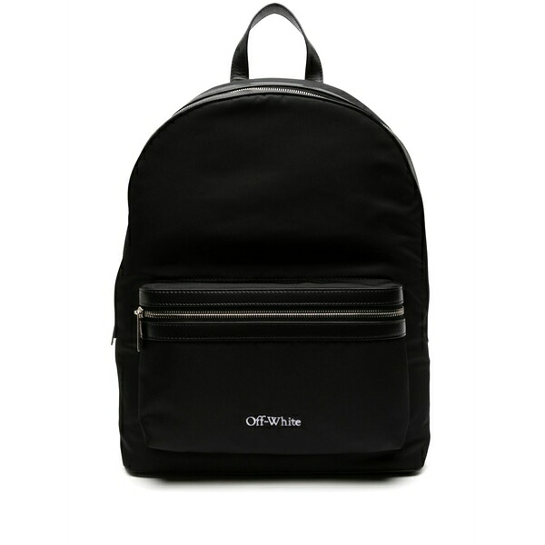 象牙色 メンズ うしろ側容器に並べる・背嚢 御徒面子 Embroidered-logo backpack Black